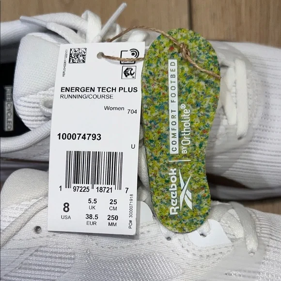 NWT - Reebok Energen Tech Plus Women's White & Gold Running/Course Athletic Shoe - Picture 3 of 15